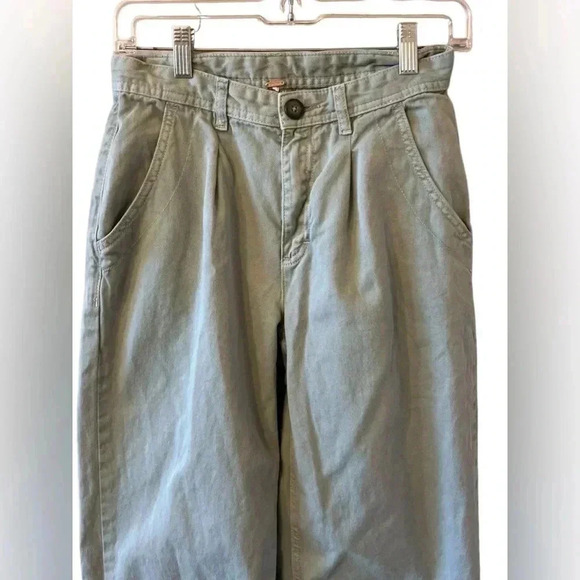 Free People Women's Chino Pants Straight Leg Relaxed Fit Casual - Picture 2 of 7